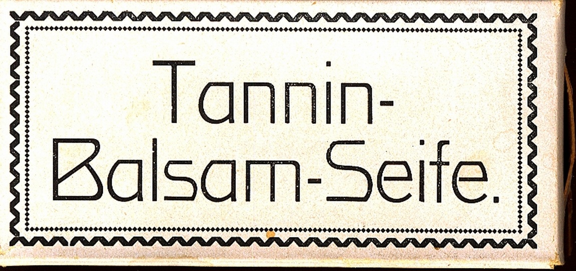 Seifenverpackung "Tannin-Balsam-Seife" weiß (Museum Niesky CC BY-NC-SA)