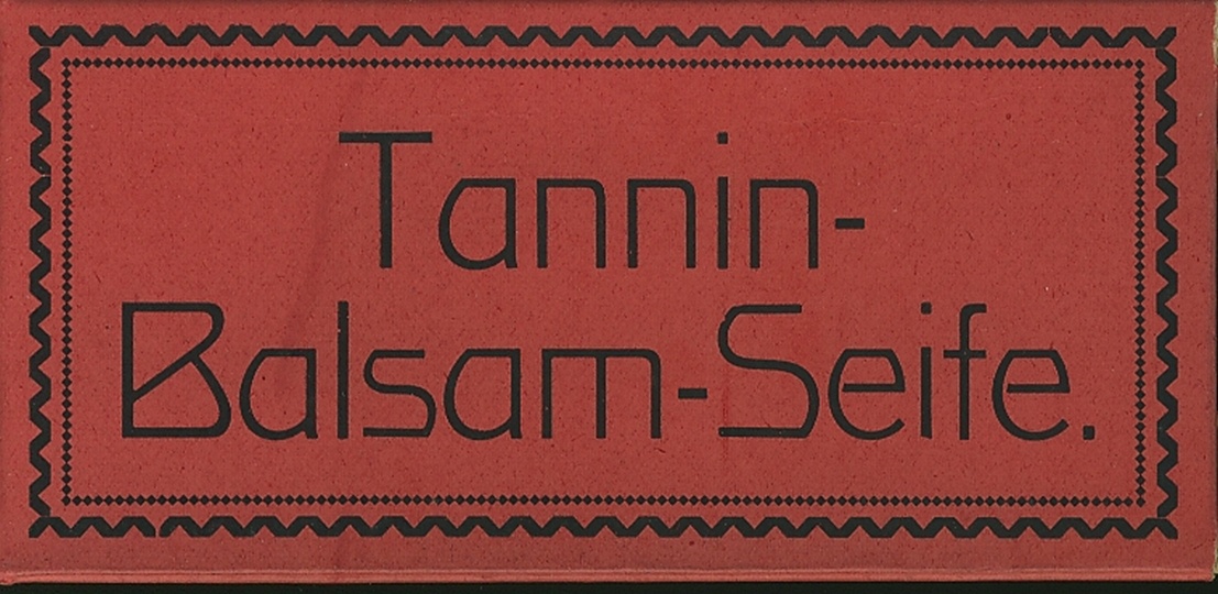 Seifenverpackung "Tannin-Balsam-Seife" rot (2) (Museum Niesky CC BY-NC-SA)