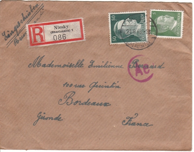 4 Briefe von französischen Zwangsarbeitern 1943 (Museum Niesky CC BY-NC-ND)