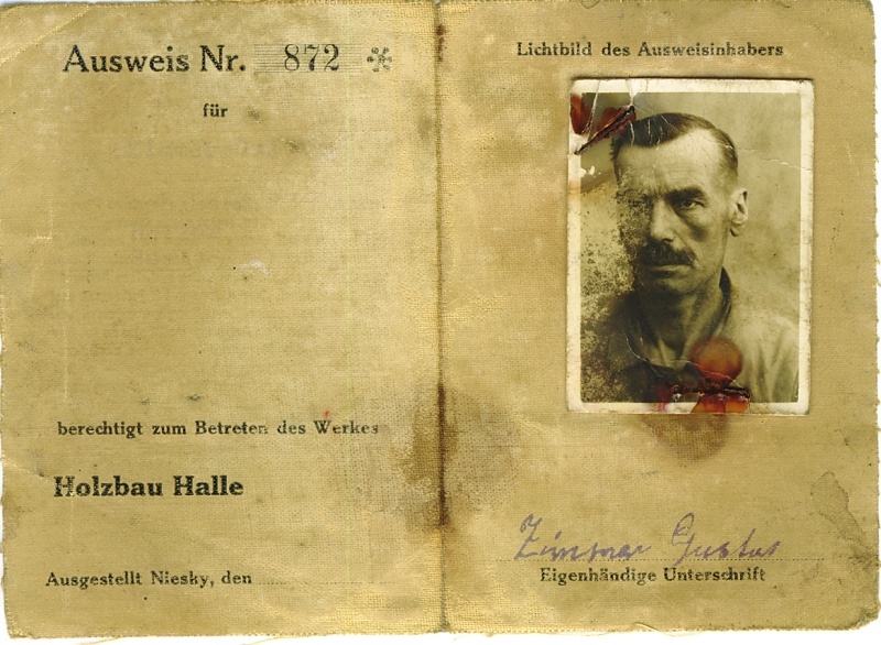 Ausweiskarte für die Christoph & Unmack AG (Museum Niesky CC BY-NC-ND)