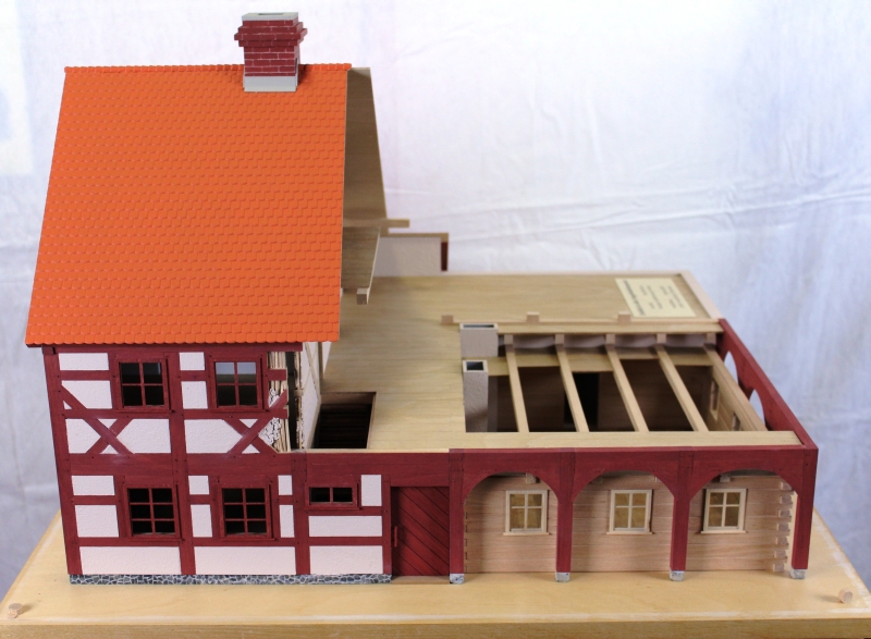 Konstruktionsmodell des Johann-Raschke-Hauses (Museum Niesky CC BY-NC-ND)