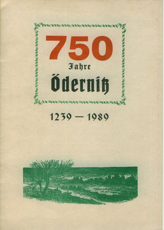 Festschrift: 750 Jahre Ödernitz 1237 - 1989 (Museum Niesky CC BY-NC-ND)