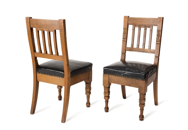 Stühle aus einem Speisezimmer (GRASSI Museum für Angewandte Kunst CC BY-NC-SA)