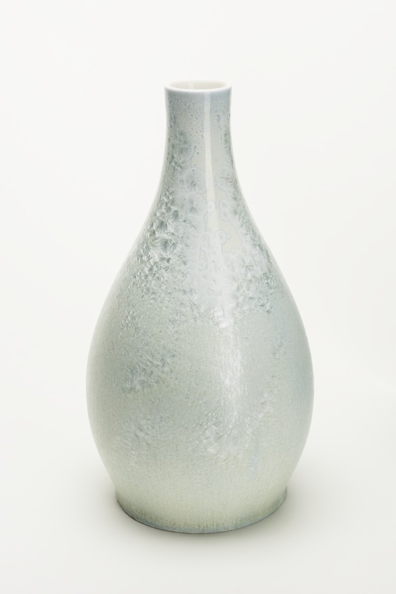 Vase mit Kristallglasur (GRASSI Museum für Angewandte Kunst CC BY-NC-SA)