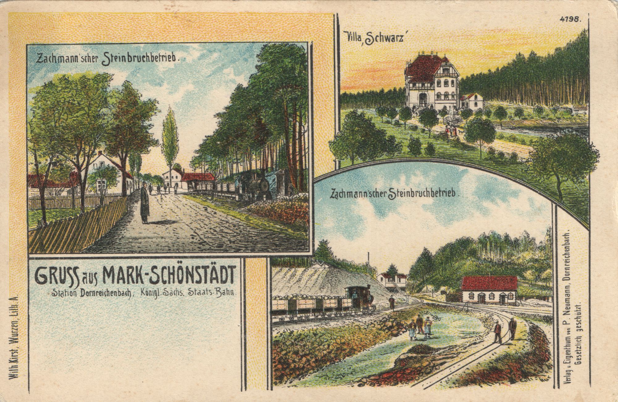 Ortsansichten von Dornreichenbach (Ortsteil Mark Schönstädt) (Museum Steinarbeiterhaus Hohburg CC BY-NC-SA)