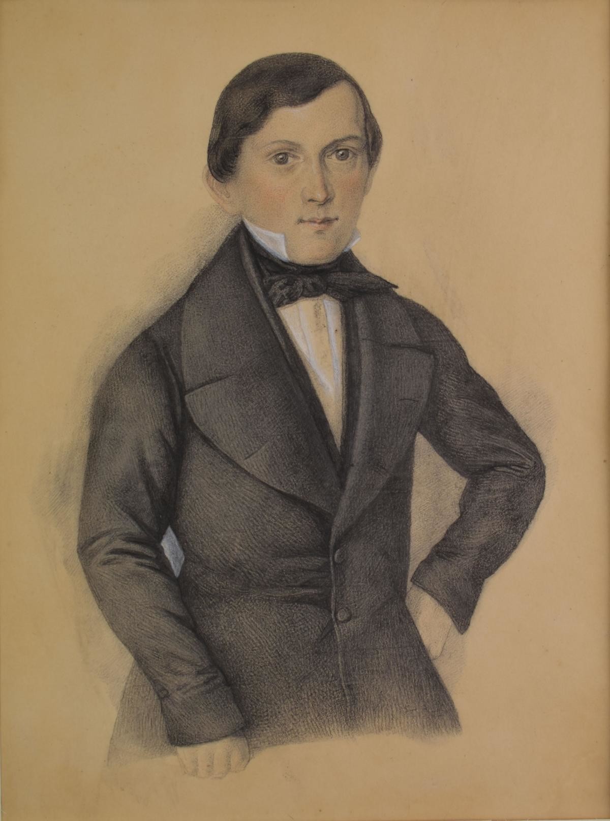 Porträt des Friedrich Eduard Theodor Häbler (Deutsches Damast- und Frottiermuseum CC BY-NC-ND)