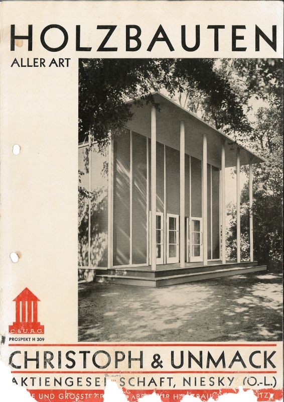 Werbeprospekt Holzbauten aller Art H309 (Museum Niesky Forum Konrad-Wachsmann-Haus CC BY-NC-ND)