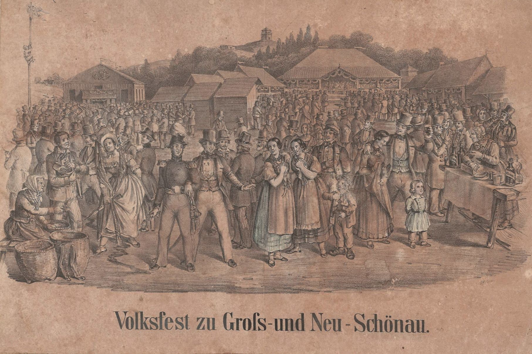 Volksfest zu Groß- und Neuschönau (Deutsches Damast- und Frottiermuseum CC BY-NC-ND)