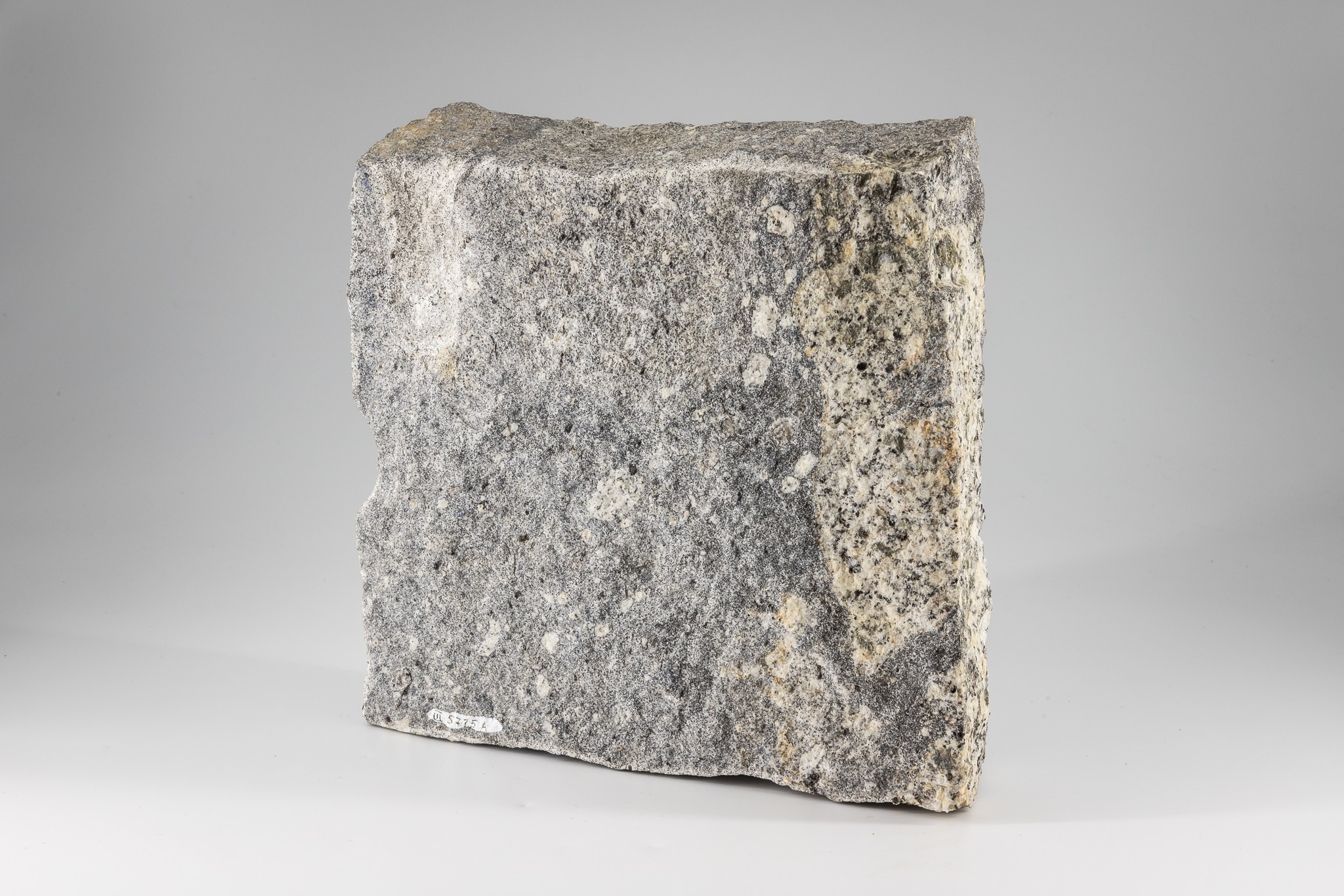 Migmatit im Lausitzer Granodiorit (Museum der Westlausitz Kamenz CC BY-NC-SA)