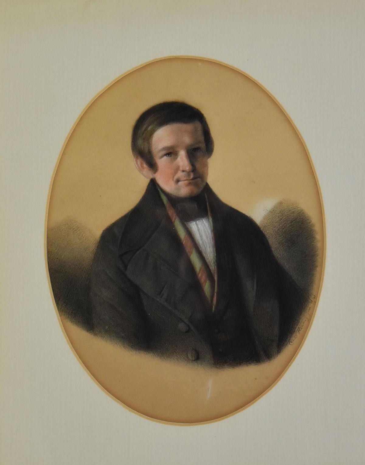 Porträt des Karl Friedrich Krause (Deutsches Damast- und Frottiermuseum CC BY-NC-ND)