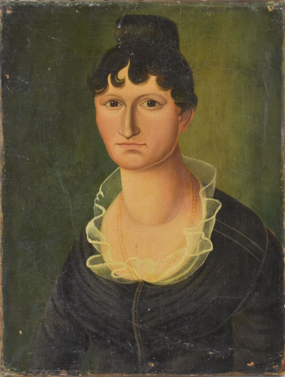Porträt einer Frau (Deutsches Damast- und Frottiermuseum CC BY-NC-ND)