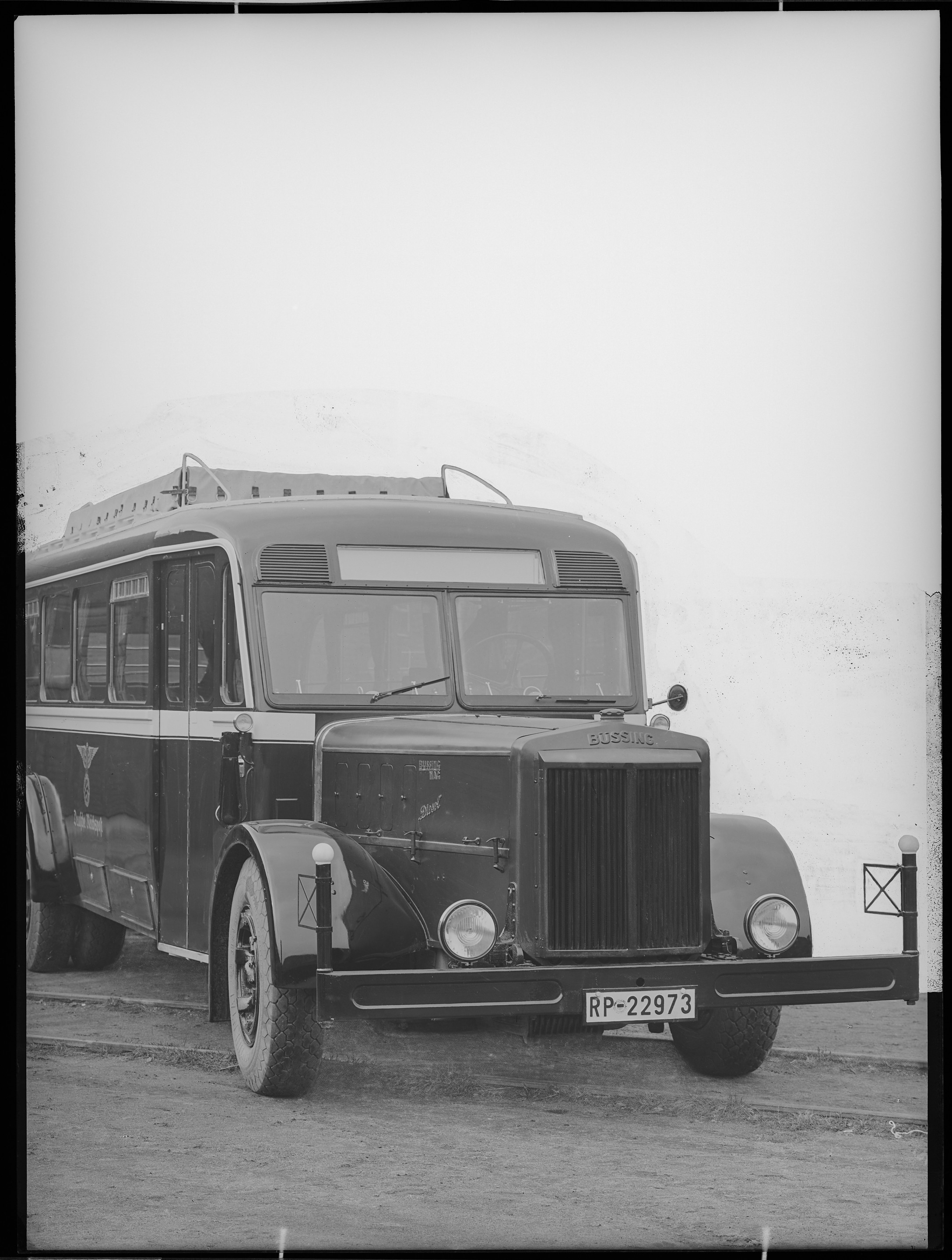Fotografie: Omnibus-Aufbauten für Deutsche Reichspost (Außenansicht II), 1936 (Schenkung der Bombardier Transportation, Werk Görlitz | Eigentum/Sammlung der Verkehrsmuseums Dresden gGmbH CC BY-NC-SA)