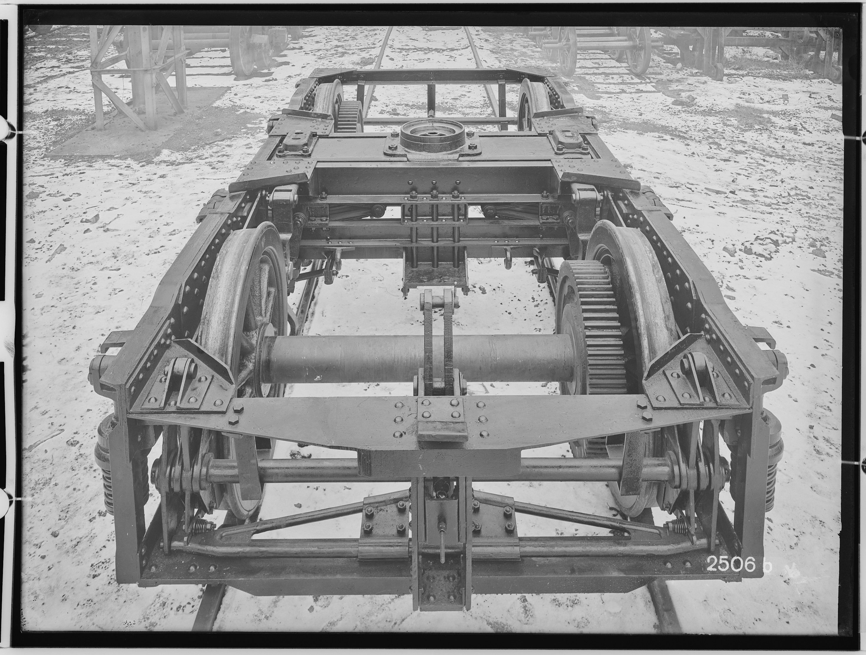 Fotografie: Triebwagen (Triebdrehgestell II), 1927 (Schenkung der Bombardier Transportation, Werk Görlitz | Eigentum/Sammlung der Verkehrsmuseums Dresden gGmbH CC BY-NC-SA)