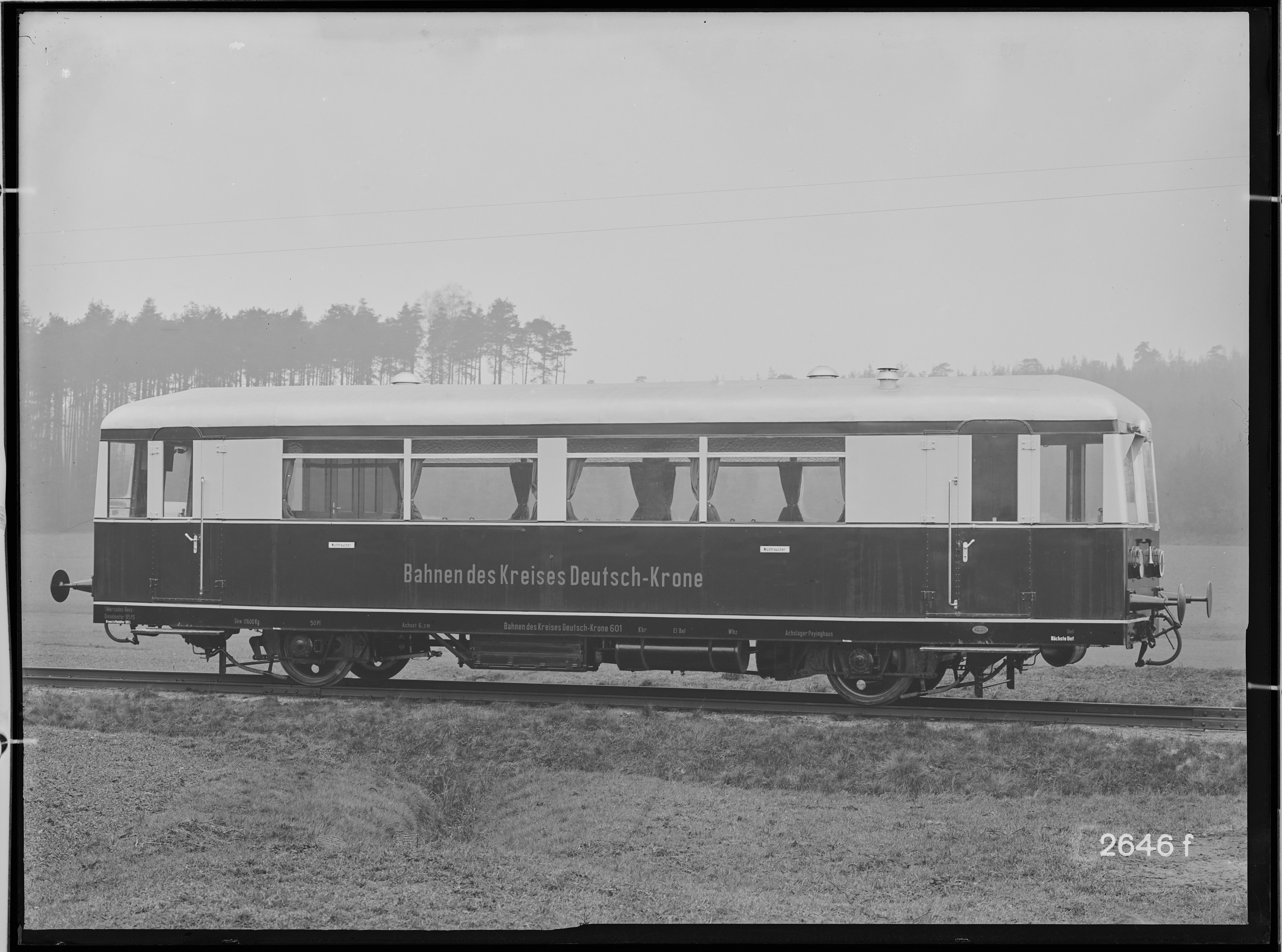 Fotografie: zweiachsiger Kleintriebwagen (Außenansicht III), 1934 (Schenkung der Bombardier Transportation, Werk Görlitz | Eigentum/Sammlung der Verkehrsmuseums Dresden gGmbH CC BY-NC-SA)