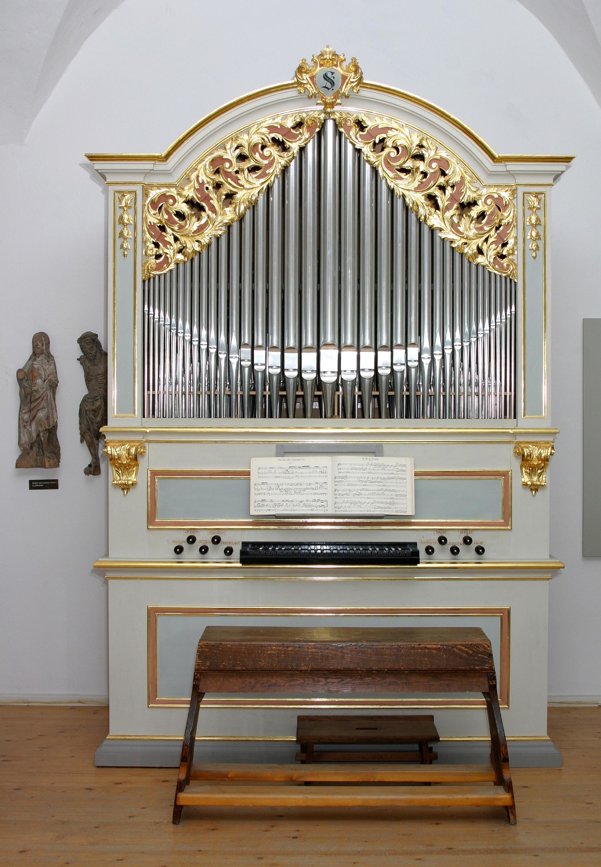 Orgelpositiv (Gottfried-Silbermann-Museum CC BY-NC-SA)