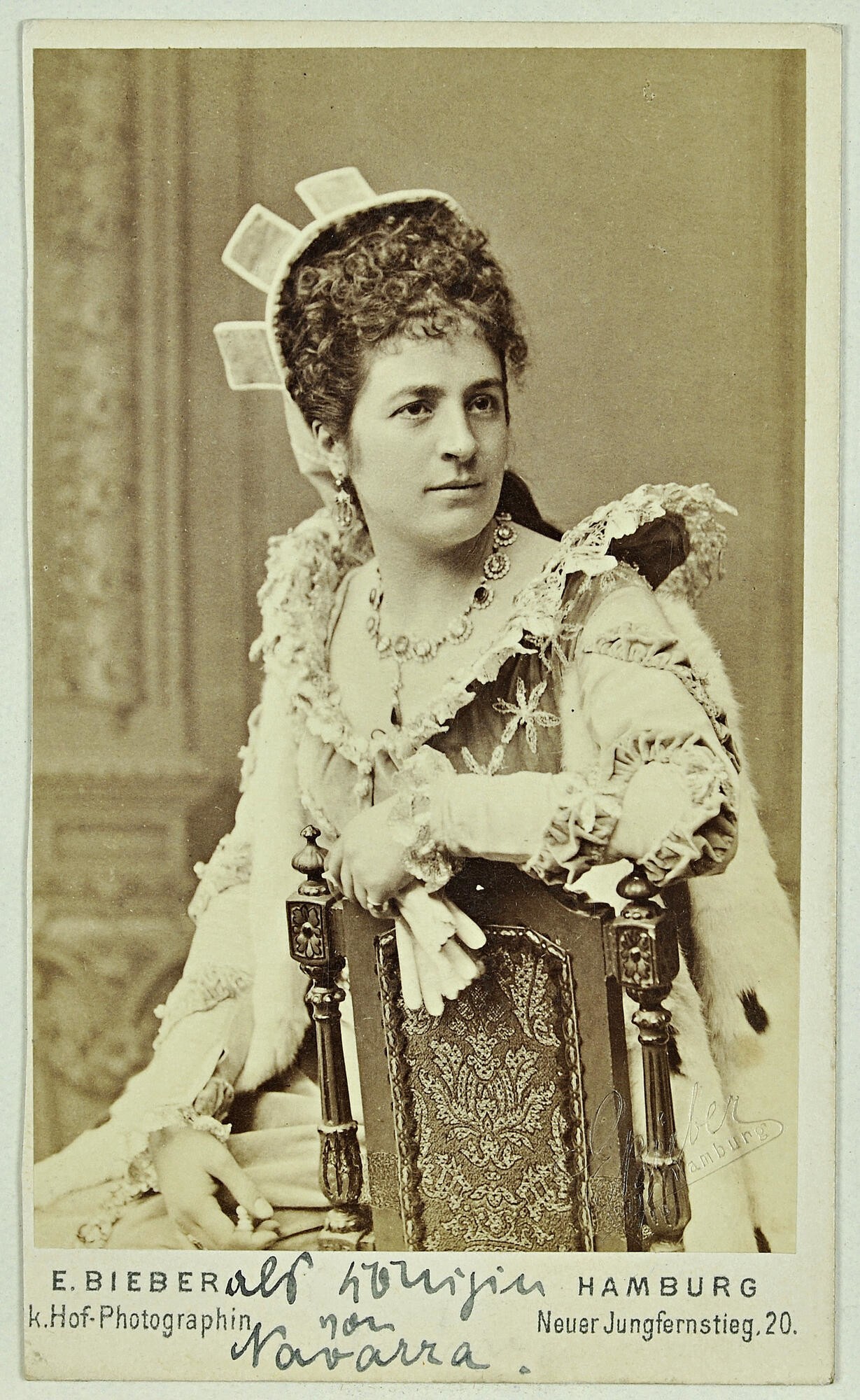 Tafel 368, Bild 3, [Franziska] Ellmenreich Franziska als Königin von Navarra (Stadtmuseum Dresden CC BY-NC-ND)