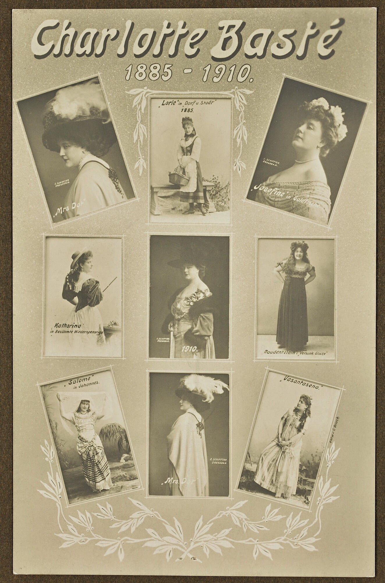 Tafel 87, Bild 2, Charlotte Basté 1885 - 1910. (Stadtmuseum Dresden CC BY-NC-ND)