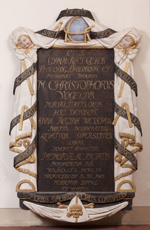 Inschriftenepitaph Christoph Vogel (Städtische Museen Zittau RR-R)