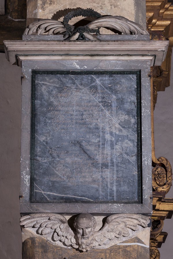 Inschriftenepitaph Wolf Christian von Schönberg (Städtische Museen Zittau RR-R)