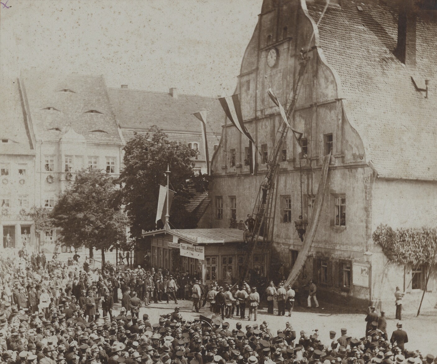 14. Sächsischer Feuerwehrtag 16. Juli 1896 (Kreismuseum Grimma RR-F)