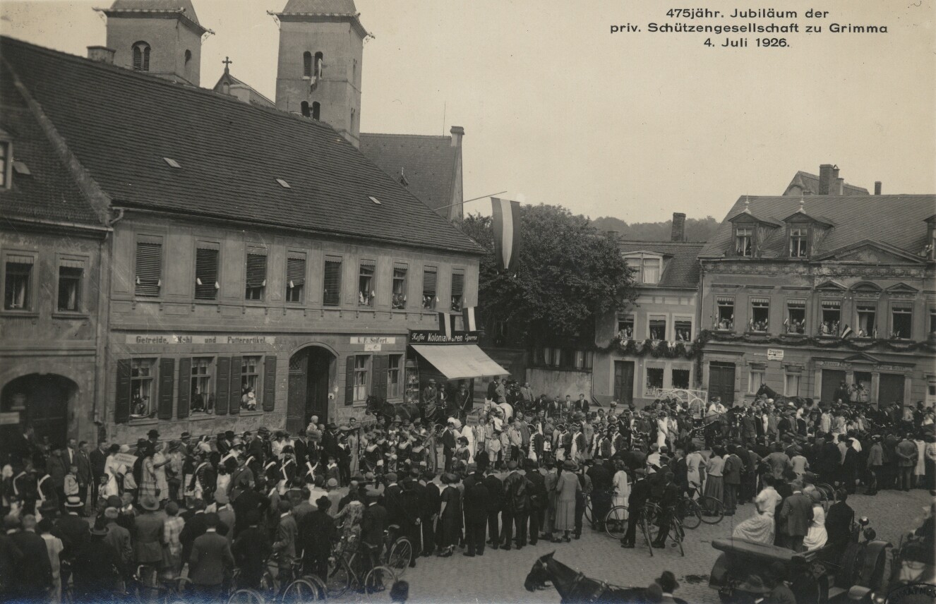 475-jähriges Jubiläum der Schützengesellschaft zu Grimma (Kreismuseum Grimma RR-F)
