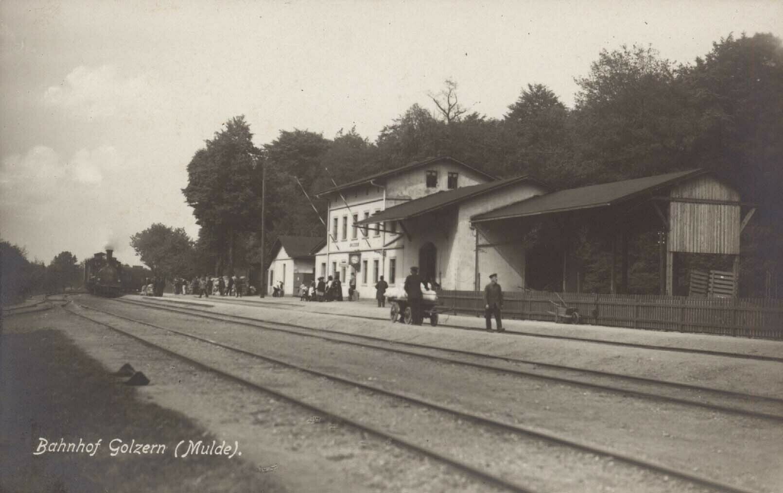 Bahnhof Golzern (Mulde) (Kreismuseum Grimma RR-F)