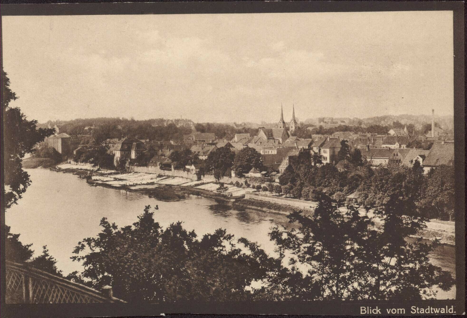 Blick vom Stadtwald (Kreismuseum Grimma RR-F)