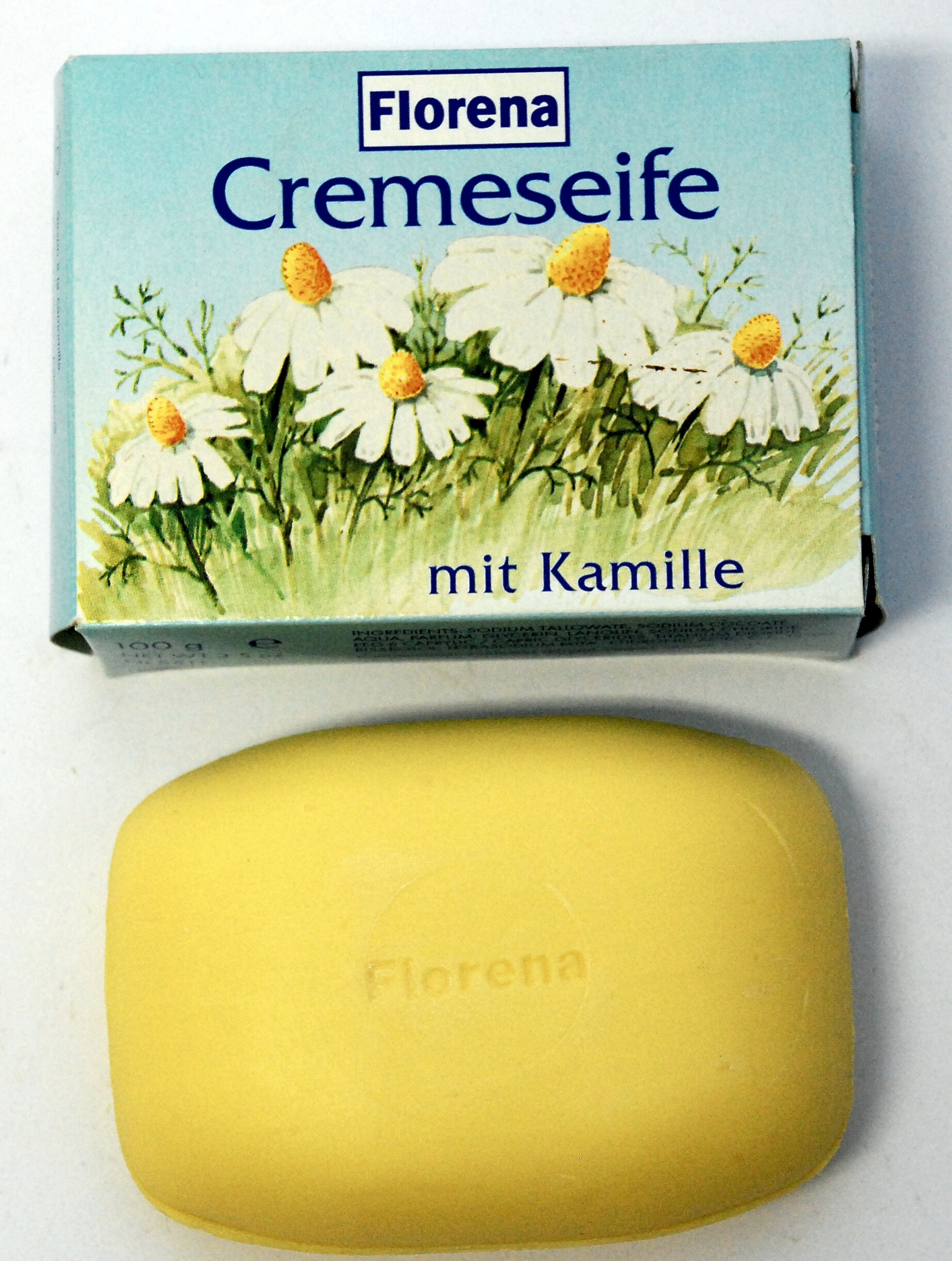 Cremeseife mit Kamille (Stadtmuseum Döbeln CC BY-NC-SA)