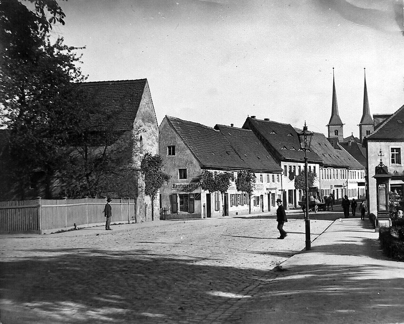 Die Leipziger Straße in Grimma (Kreismuseum Grimma RR-F)