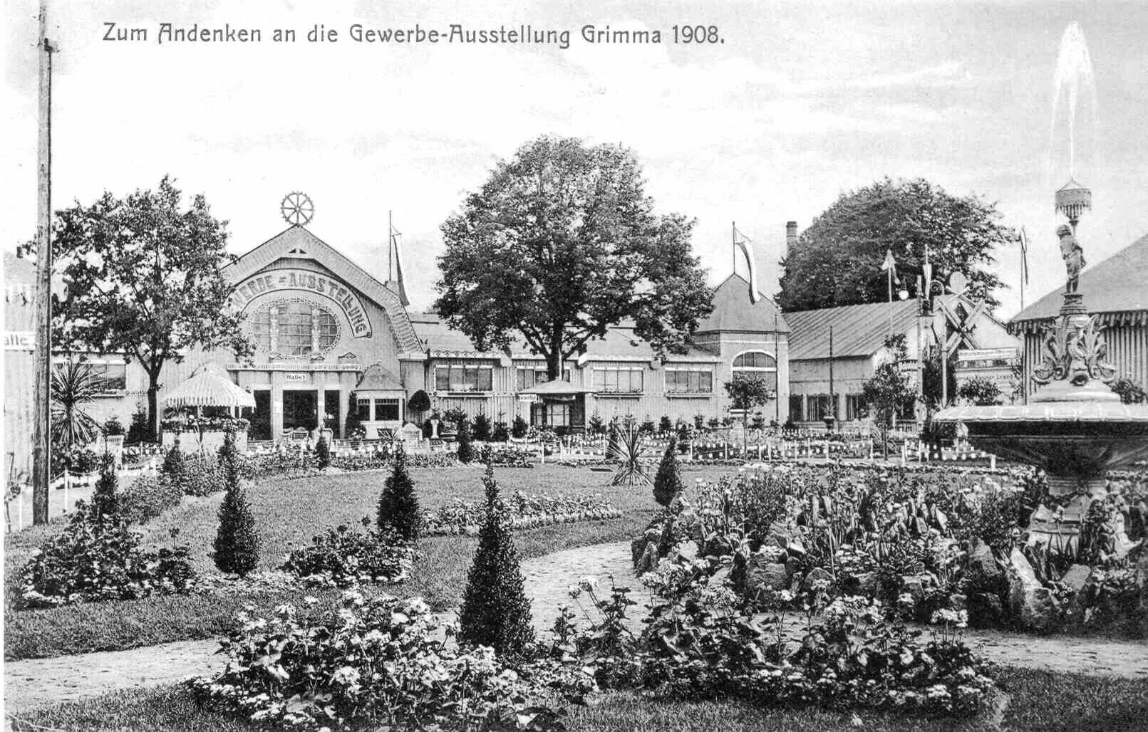 Gewerbeausstellung 1908 (Kreismuseum Grimma RR-F)