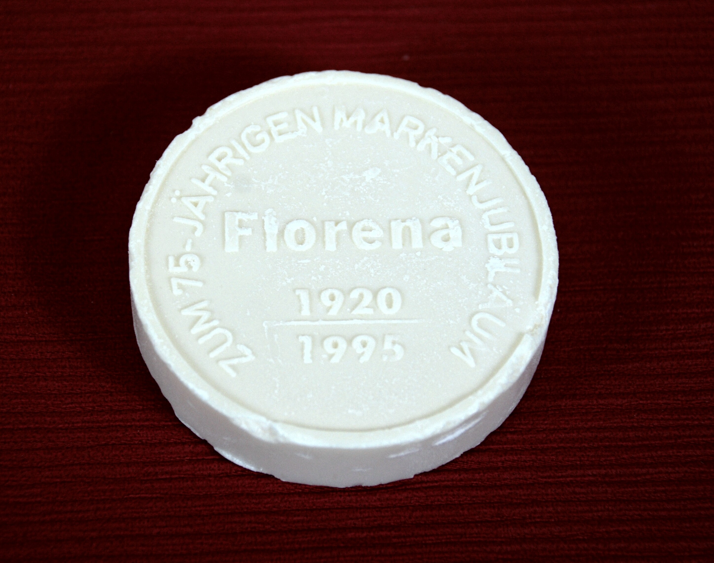 Jubiläumsseife 75 Jahre Florena (Stadtmuseum Döbeln CC BY-NC-SA)