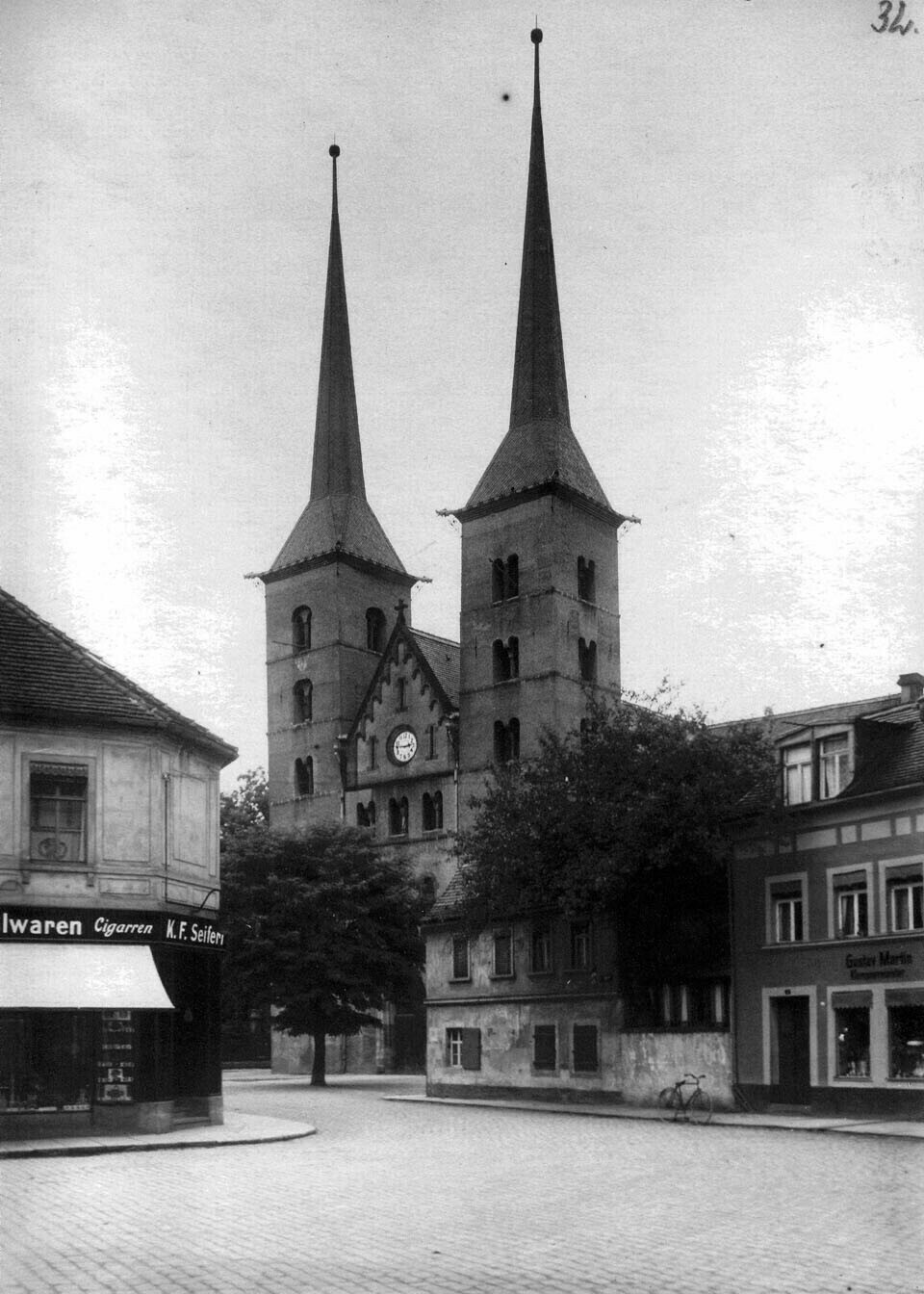 Leipziger Platz und Frauenkirche in Grimma (Kreismuseum Grimma RR-F)