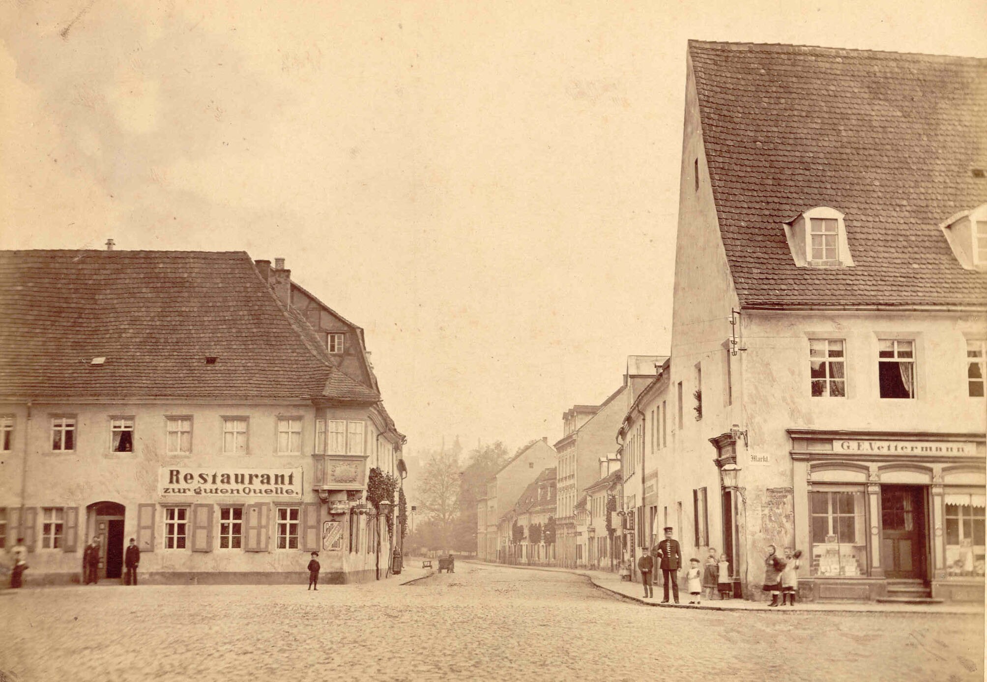 Marktplatz Grimma, Ecke Hohnstädter Straße (Kreismuseum Grimma RR-F)