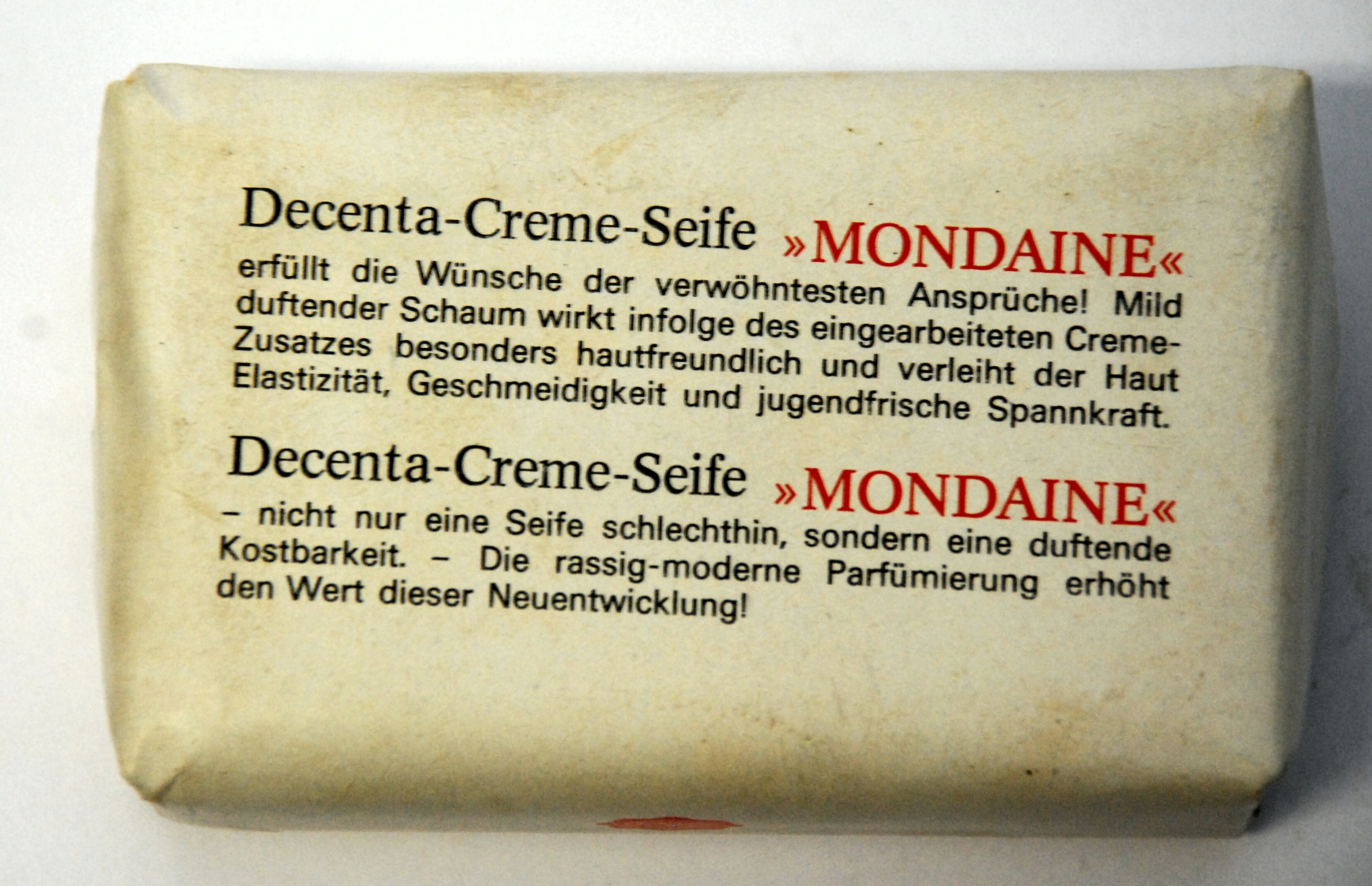 Mondaine - Creme Seife (Stadtmuseum Döbeln CC BY-NC-SA)