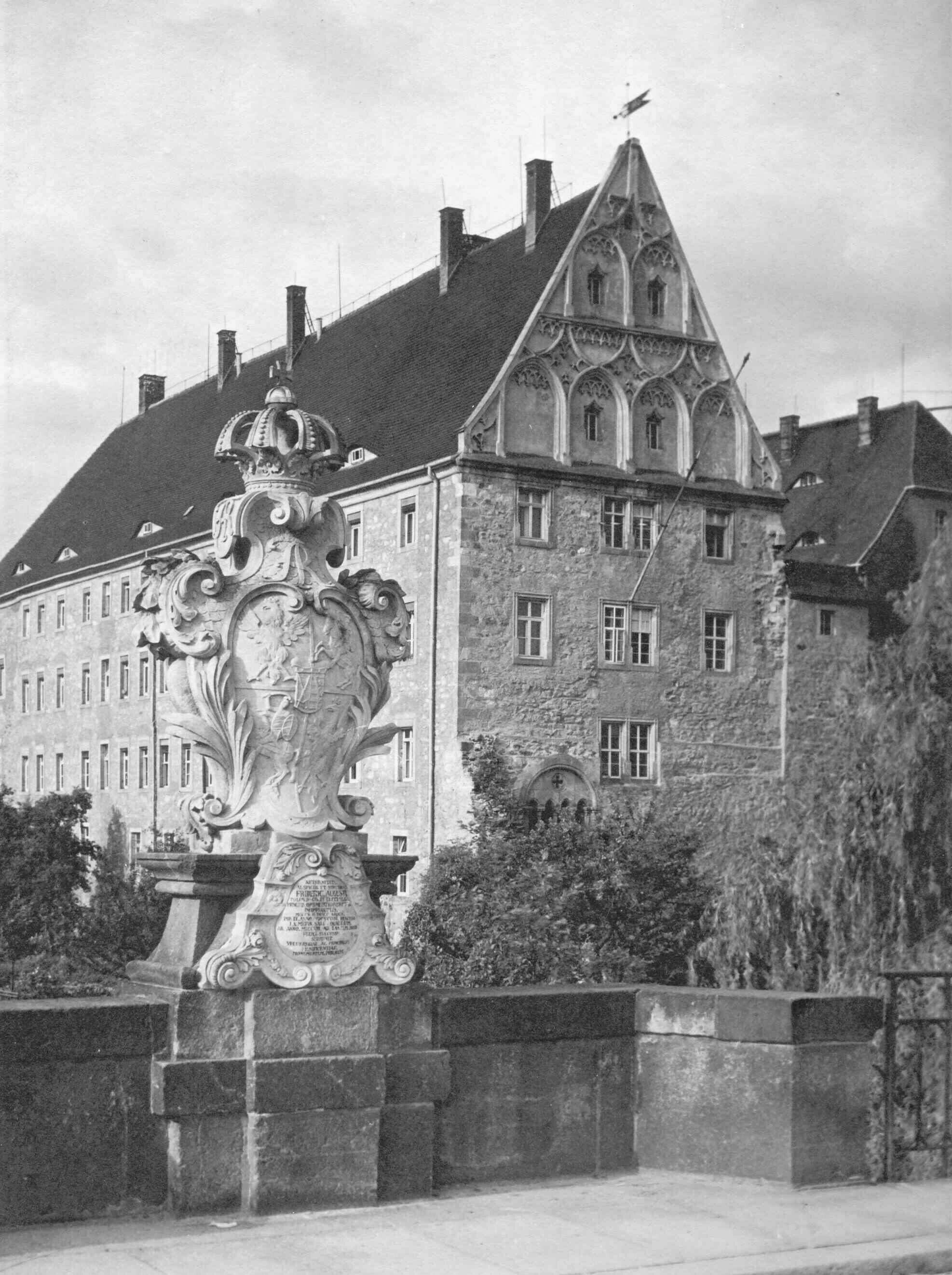 Nordgiebel des Grimmaer Schlosses (Kreismuseum Grimma RR-F)
