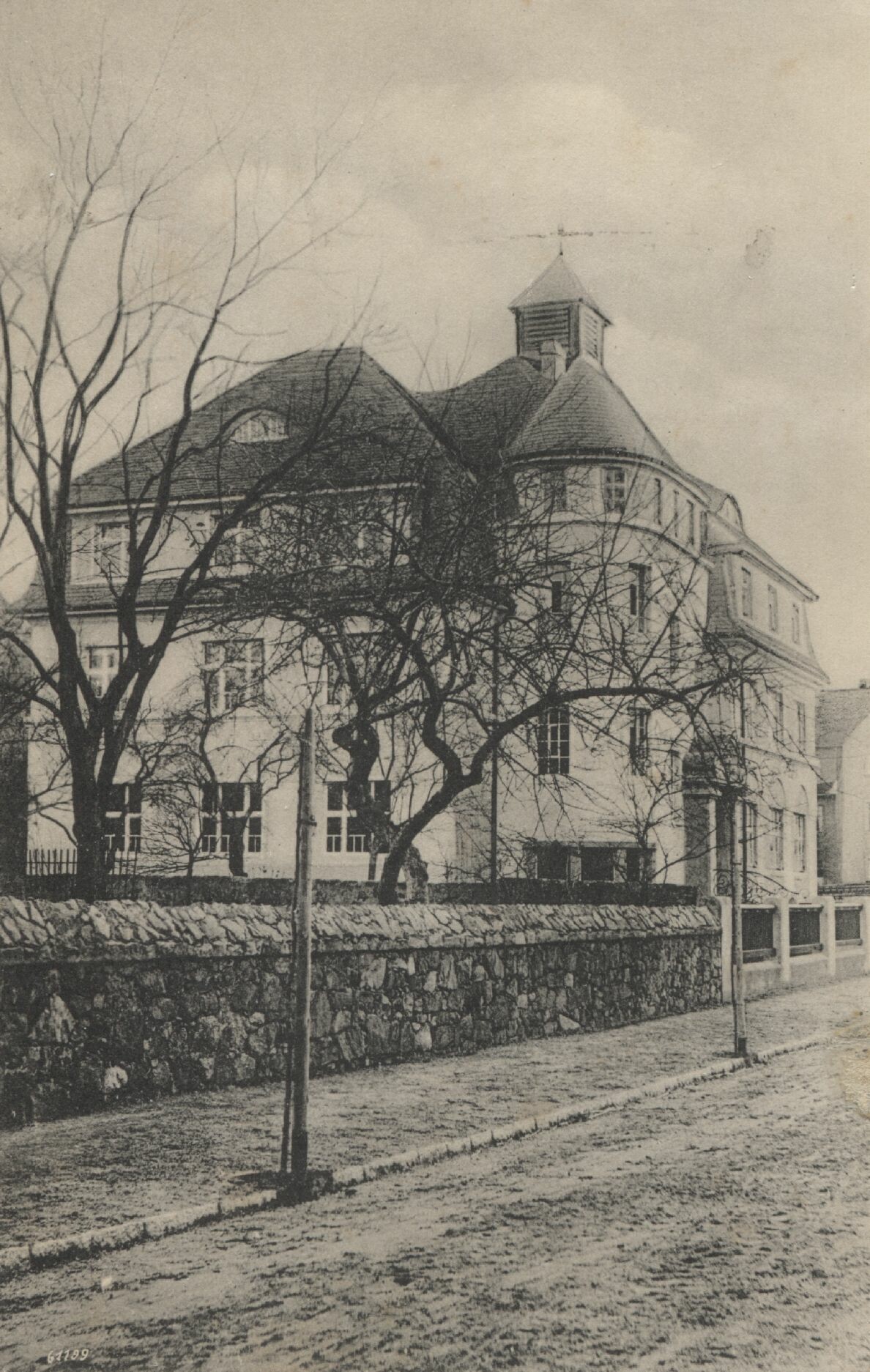 Postkarte: Coswig - Schulen (Gewerbeschule) (Karrasburg Museum Coswig CC BY-NC-SA)