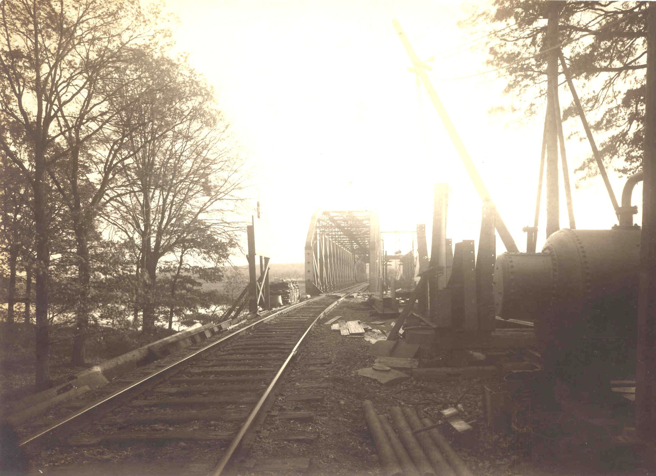 Verbreiterng der Eisenbahnbrücke bei Grimma (Kreismuseum Grimma RR-F)