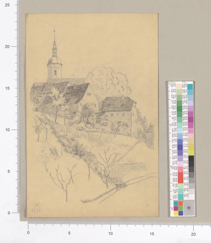 Bleistiftzeichnung (Heimatmuseum Dohna CC BY-NC-SA)