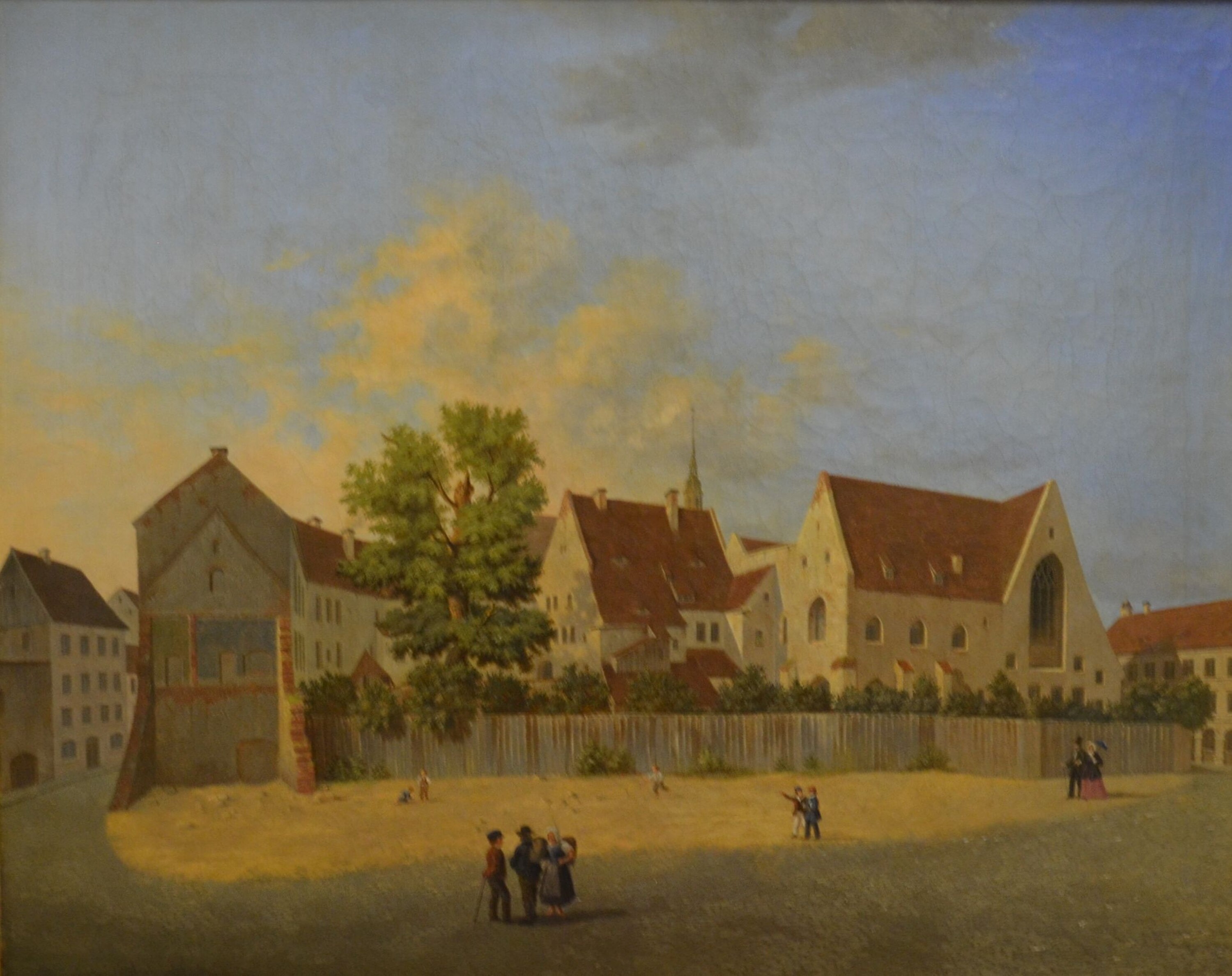 Gemälde: Abbruch des ehemaligen Franziskanerklosters Görlitz (1836-1853) (Kulturhistorisches Museum Görlitz CC BY-NC-SA)