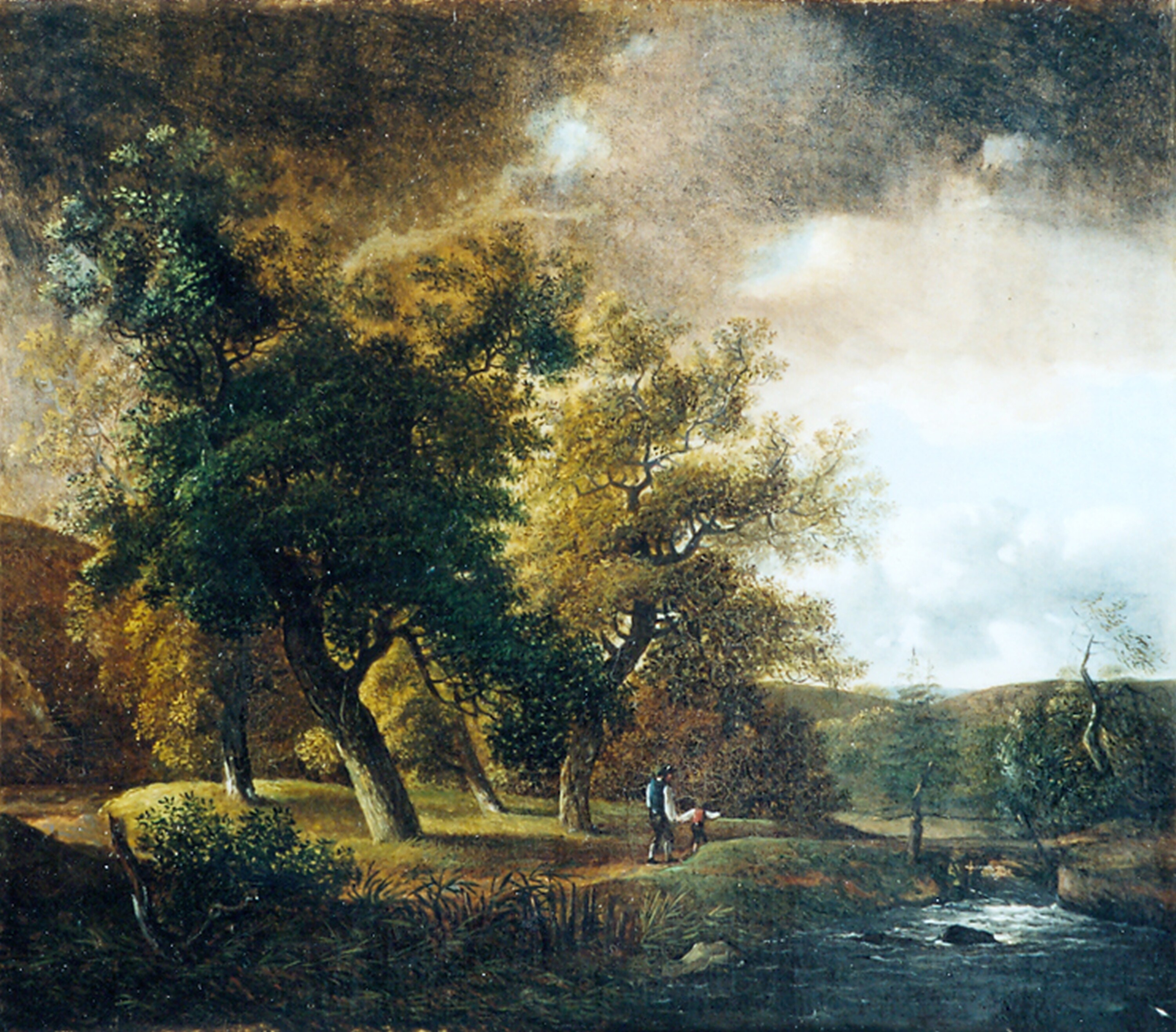 Gemälde: Landschaft mit Eichen (Kulturhistorisches Museum Görlitz CC BY-NC-SA)