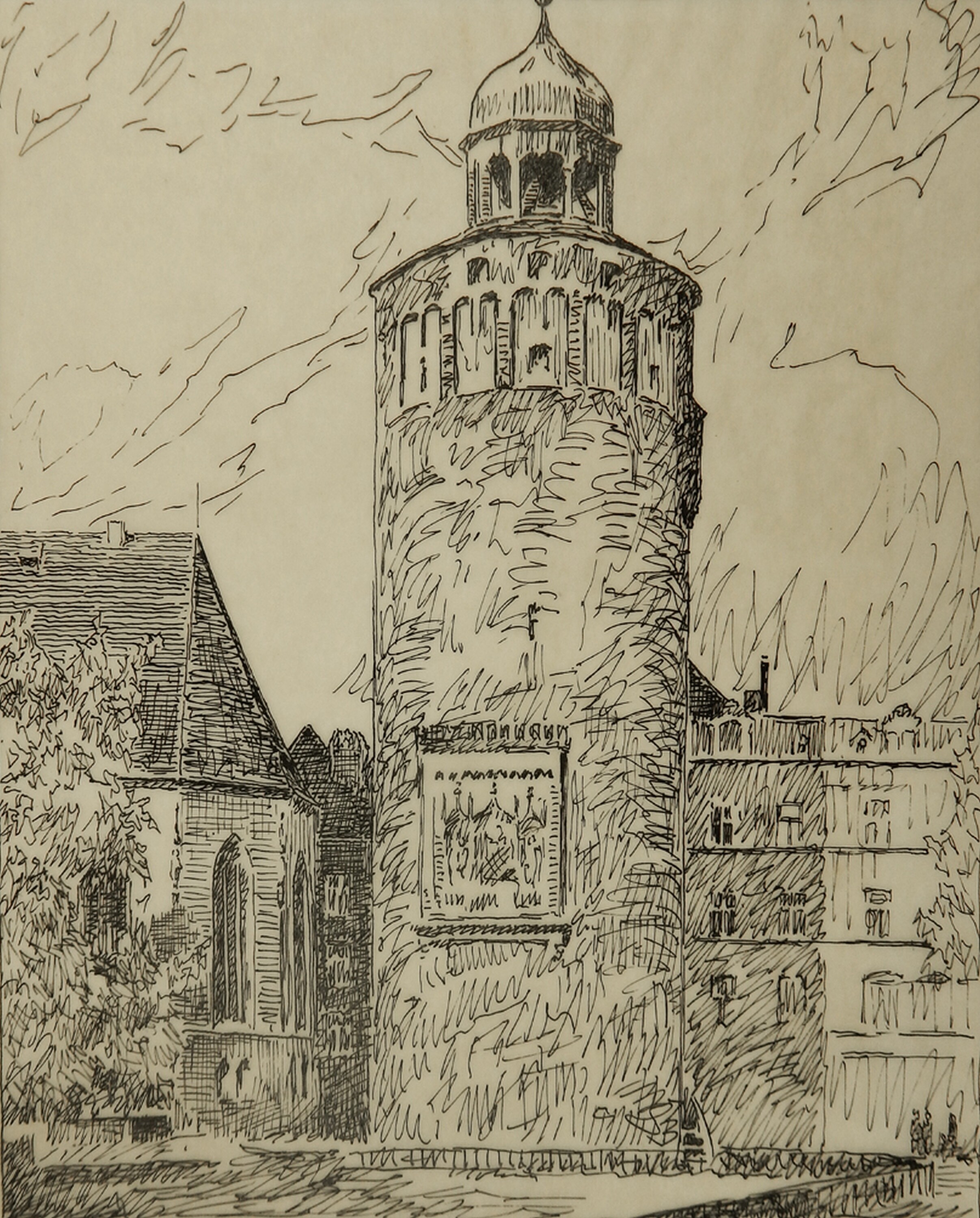 Grafik: Dicker Turm (Kulturhistorisches Museum Görlitz CC BY-NC-SA)