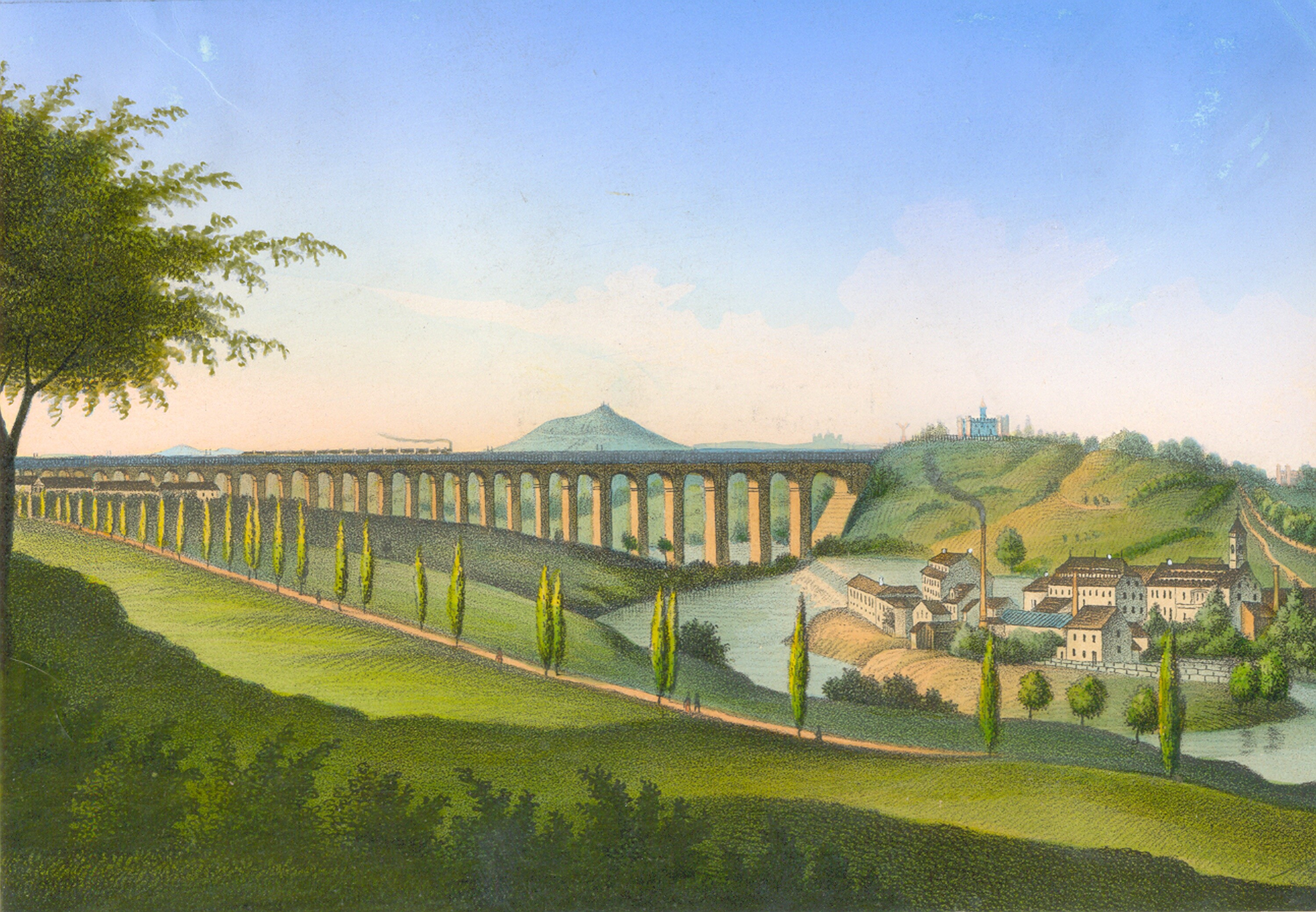 Grafik: Görlitz - Viadukt (Kulturhistorisches Museum Görlitz CC BY-NC-SA)