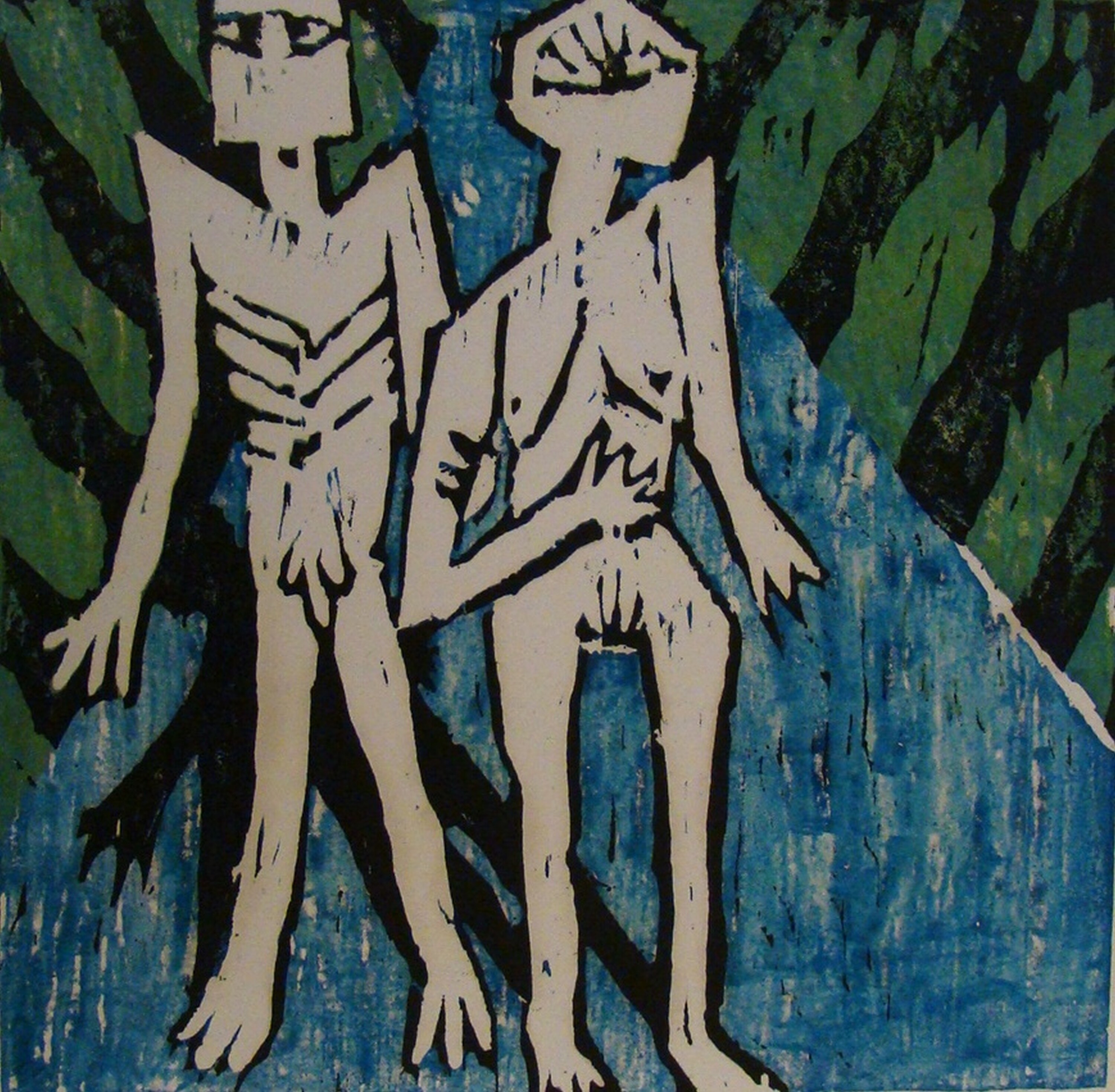 Grafik: Mann und Frau (Kulturhistorisches Museum Görlitz CC BY-NC-SA)