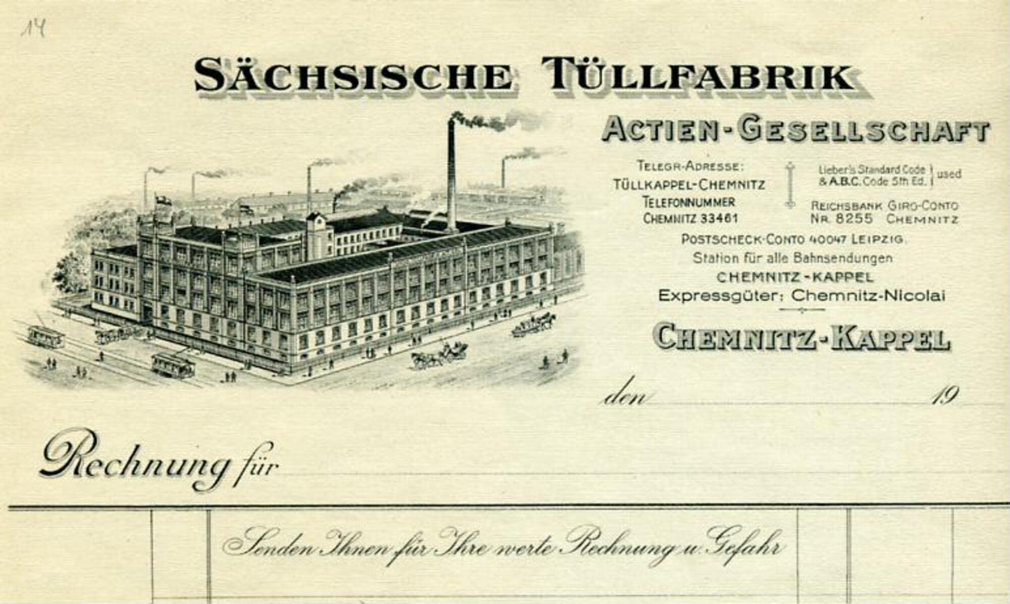 Brief, Front (Industriemuseum Chemnitz; Scan: Gisela Strobel CC BY-NC-SA)