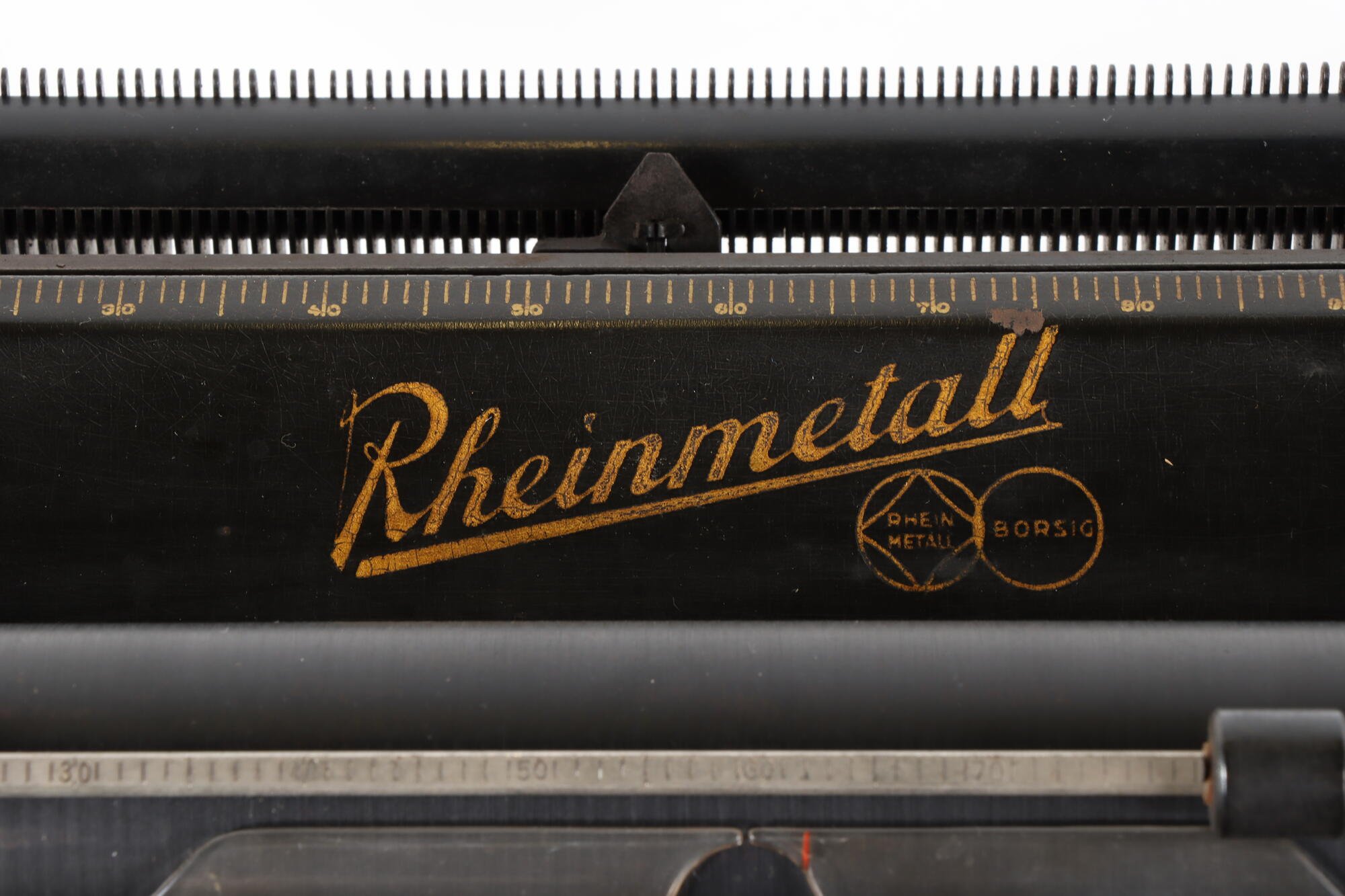 Schreibmaschine, Detail (Industriemuseum Chemnitz; Fotografin: Marion Kaiser CC BY-NC-SA)