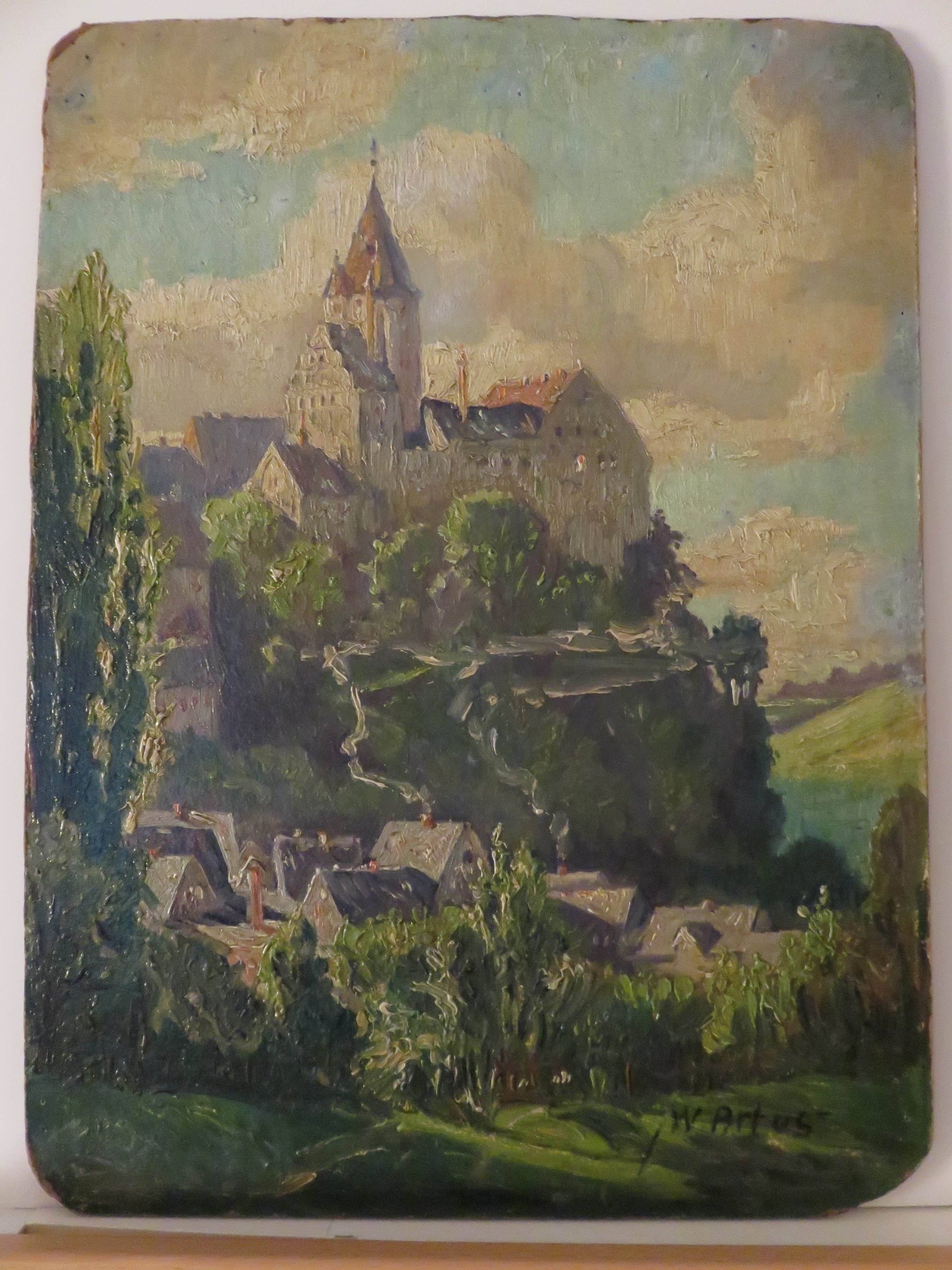 Ölbild: Schwarzenberg (Kreismuseum Grimma RR-F)