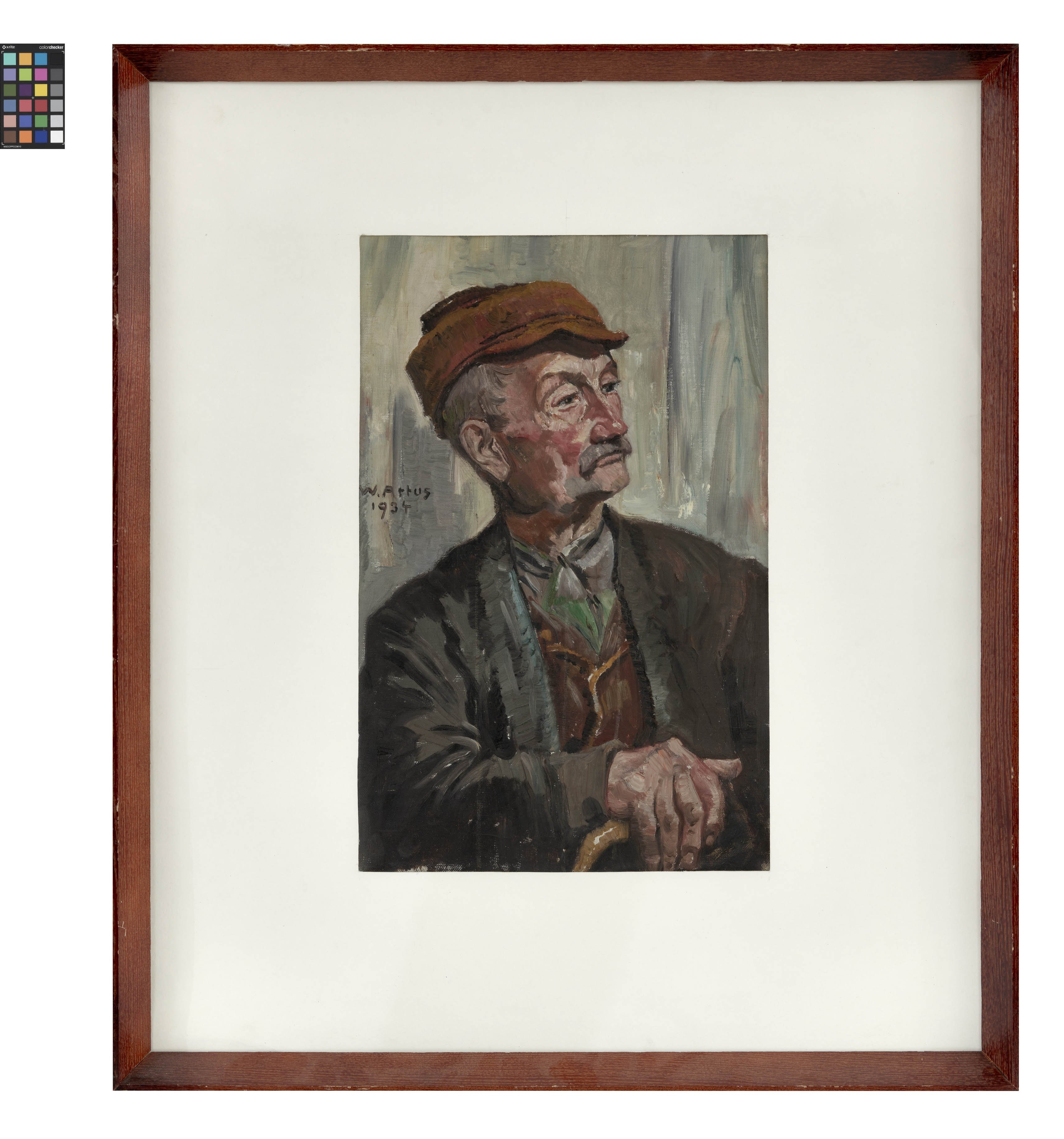 Ölbild: Porträt eines alten Mannes (Kreismuseum Grimma RR-F)