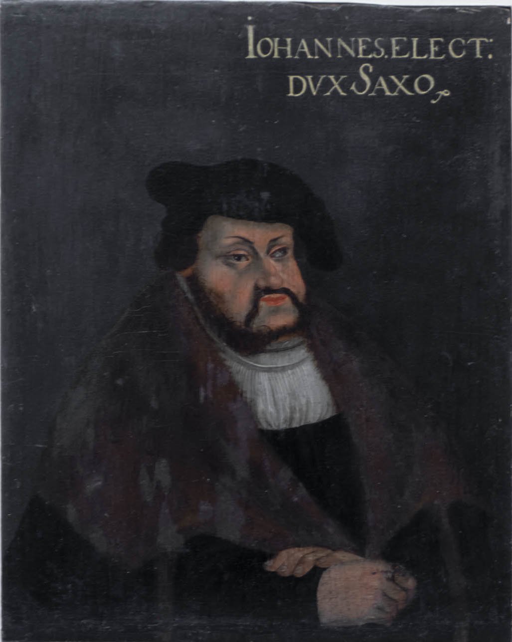 Ölbild: Johann der Beständige, Kurfürst von Sachsen (Kreismuseum Grimma RR-F)