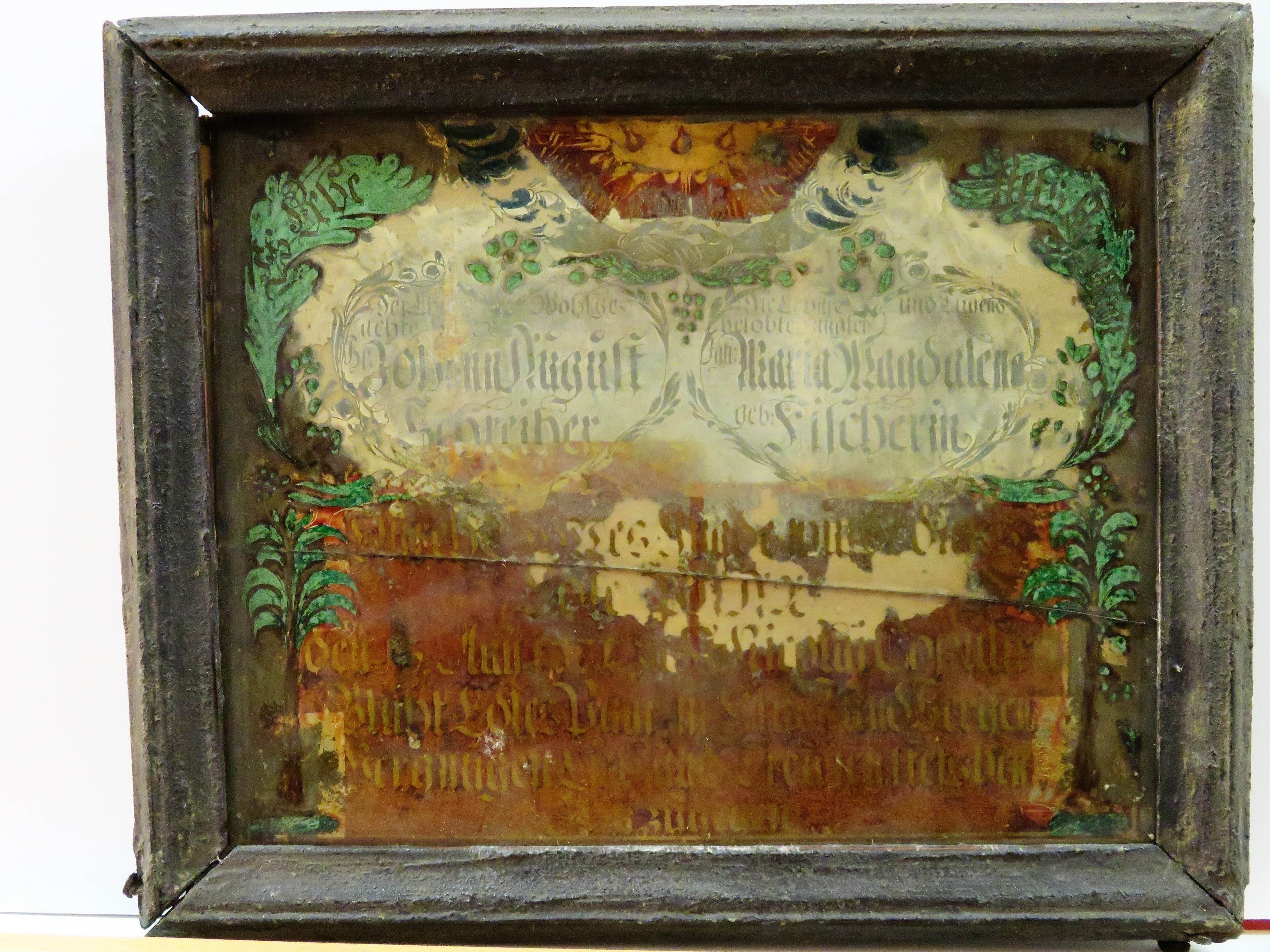 Bild: Hinterglasmalerei (Kreismuseum Grimma RR-F)
