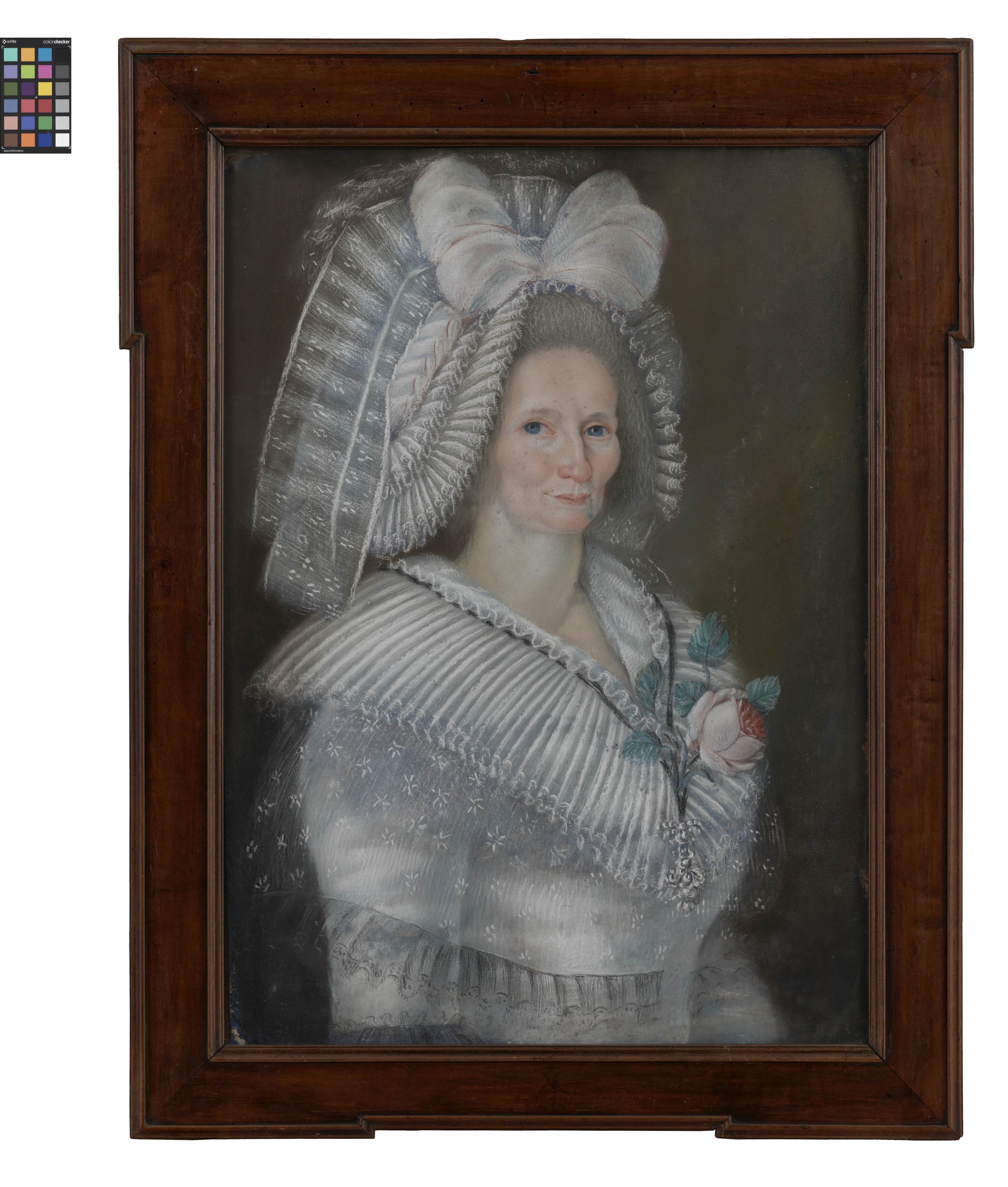 Pastellbild: Porträt von Catharina Helene Kermess (Kreismuseum Grimma RR-F)
